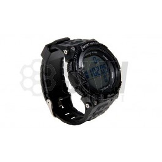 Reloj Táctico Con Podómetro Negro Delta Tactics