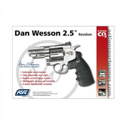 Revolver Dan Wesson 2,5" Silver - 4,5 Mm Co2 Bbs