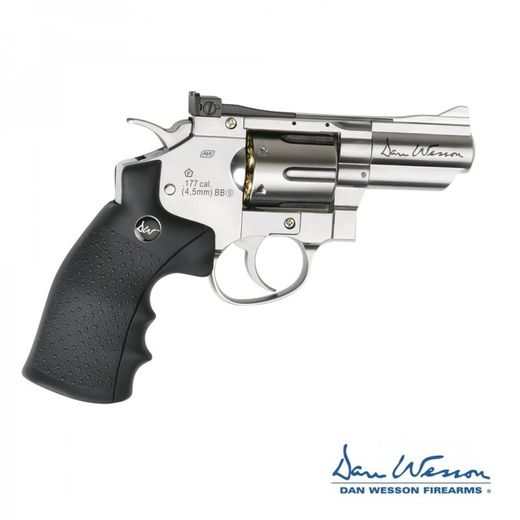 Revolver Dan Wesson 2,5" Silver - 4,5 Mm Co2 Bbs
