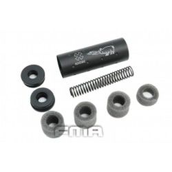 Silenciador 107Mm "Noveske" Con Rosca Doble + -14Mm Color Negro